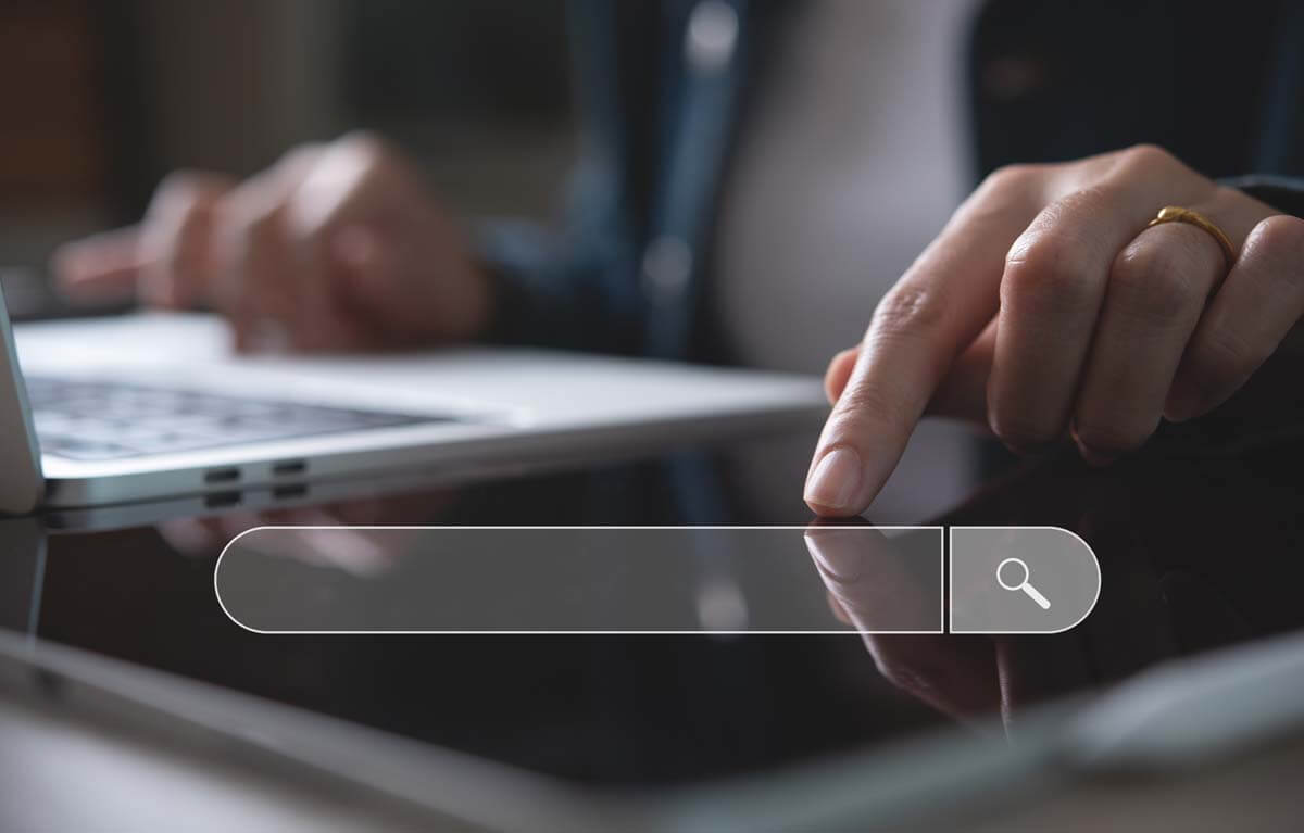 Data Search Technology Search Engine Optimization Seo Concept. B